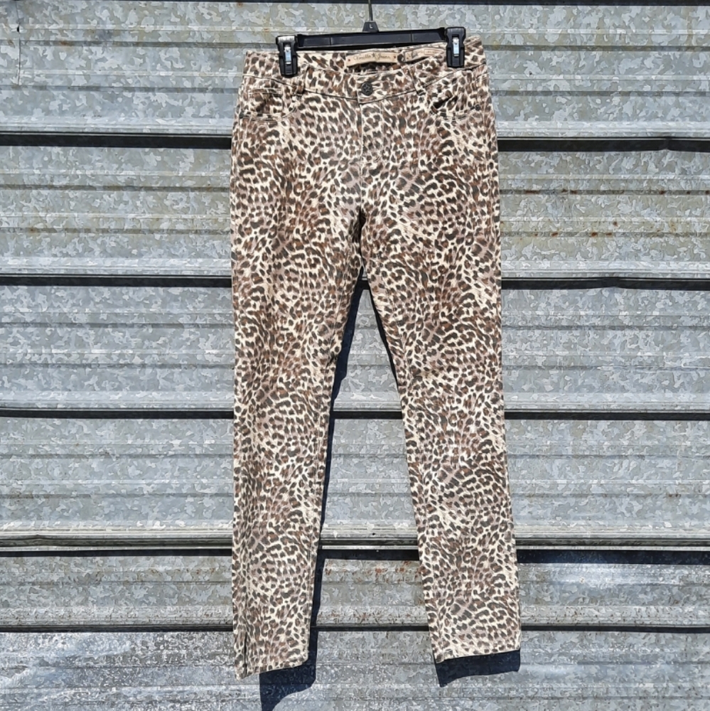Cheetah Print Vanilla Star Skiny Jeans - Picture 11 of 11